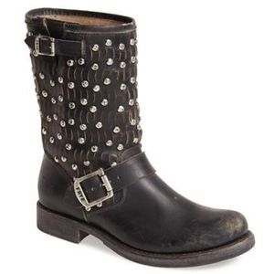 Frye Jenna Cut Stud Short Boot-Never worn outside!